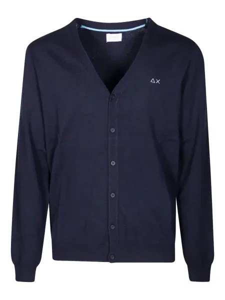 Cardigan Sun68 de lână albastru