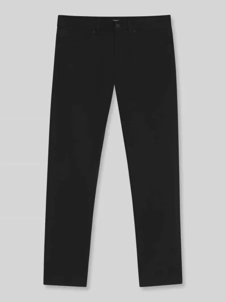 Spodnie o kroju slim fit z mieszanka w 5 kieszeni model Boss czarne