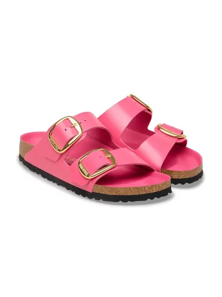 Кожаные шлепанцы Birkenstock с пряжкой