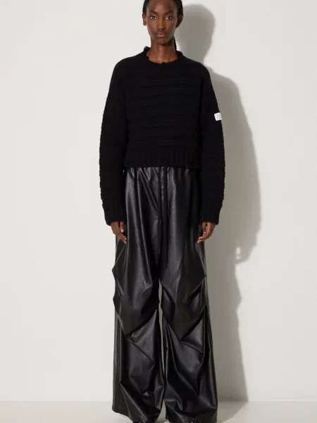 Μάλλινο πουλόβερ Maison Margiela γυναικείο μαύρο