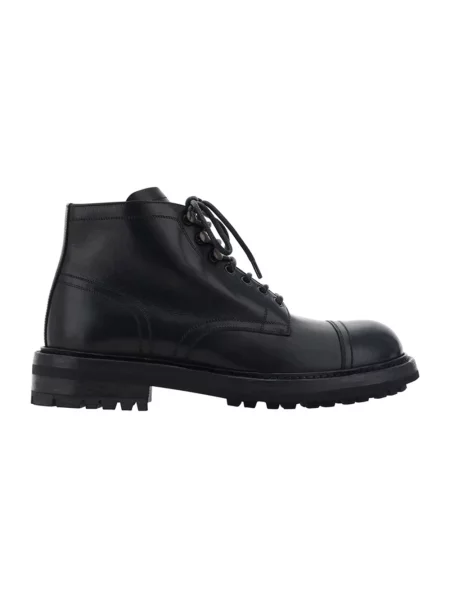 Botki Dolce And Gabbana skórzane czarne