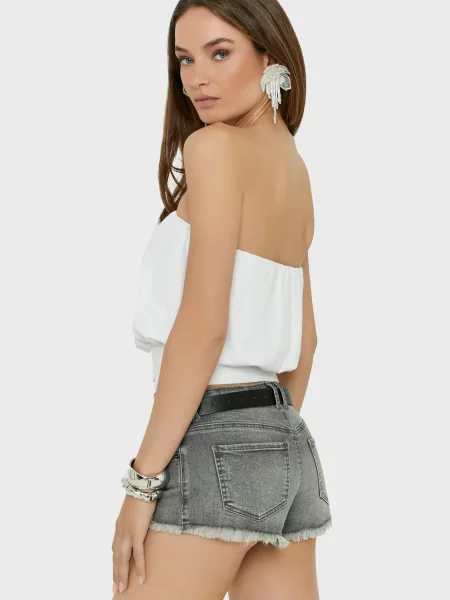 Джинсовые шорты Tally Weijl серые