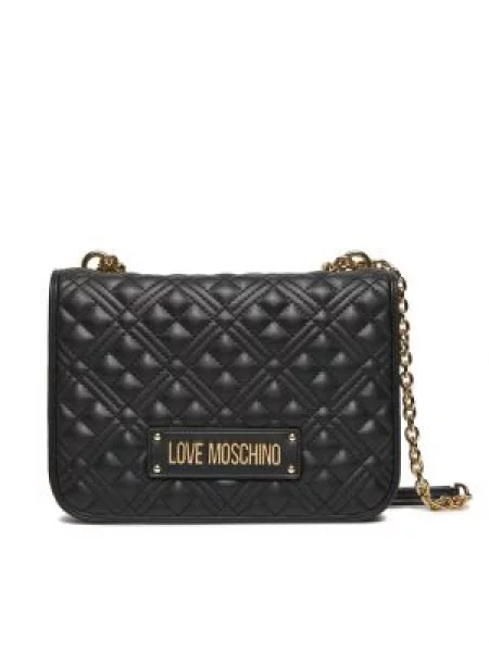 Pisemska torbica Love Moschino črna