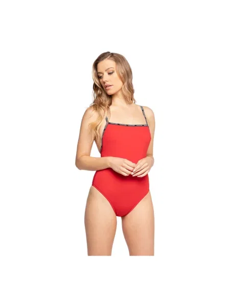 Strój kąpielowy Calvin Klein czerwony