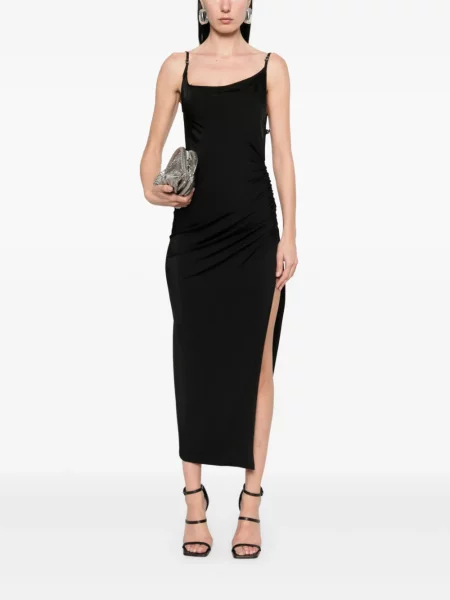 Rochie maxi Mugler de costum negru