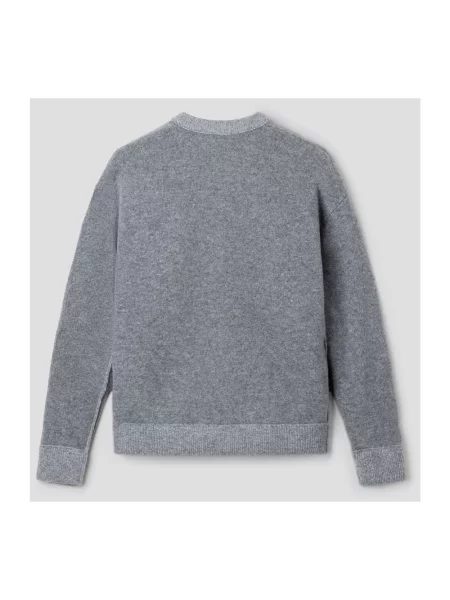 Sweter Roberto Collina wełniany szary