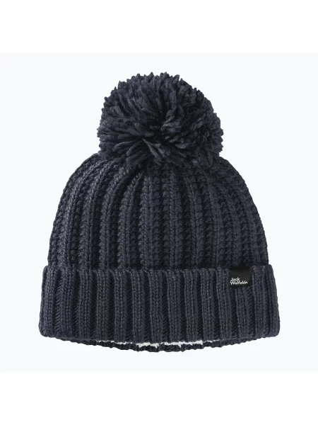 Zimní čepice Jack Wolfskin Highloft Knit night blue modrý