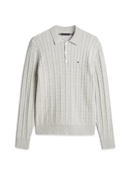 TOMMY HILFIGER Pulover deschis gri
