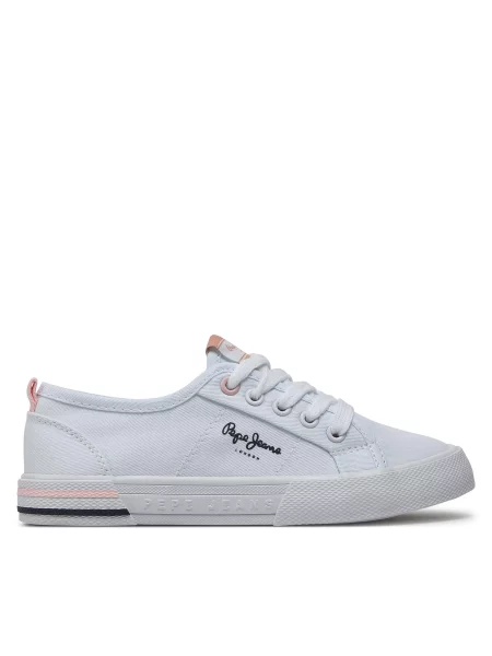 Tenis superge Pepe Jeans Brady Basic G bela