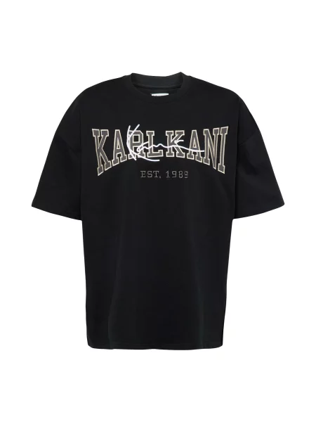 Karl Kani Tricou gri / negru alb