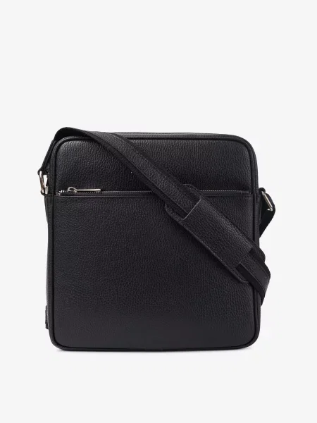 Кожаная сумка через плечо Inbag черная