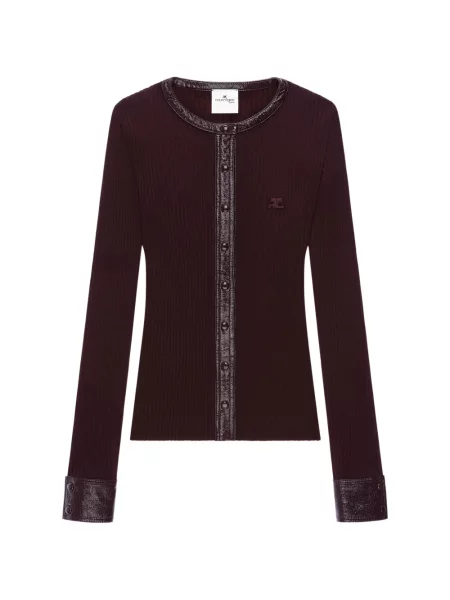 Cardigan Courreges tricotate roșu