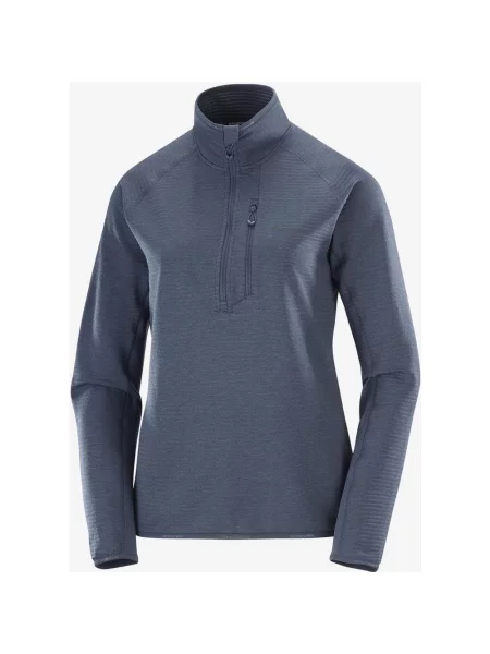 Polar Salomon Essential Lightwarm Half Zip Nocny M niebieski