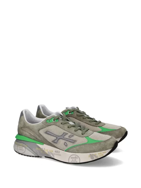 Sneakerși Premiata cu aplicații verde