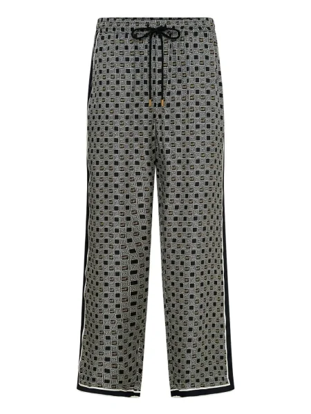 Hedvábné pás kalhoty Camilla modré