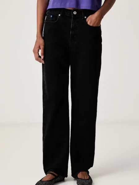 Karl Lagerfeld Jeans blugi straight pentru femei negru