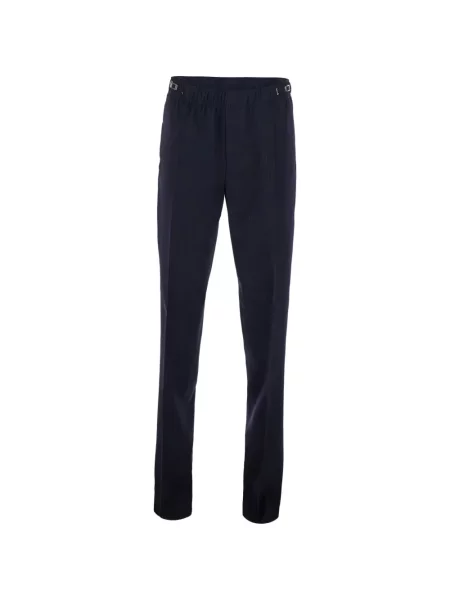Pantaloni Givenchy cu cataramă cu autograf albastru
