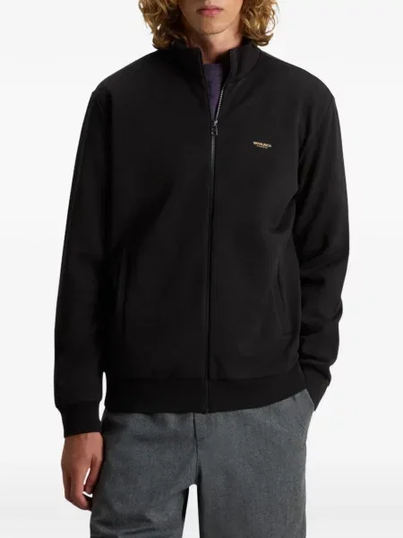 Пуловер Woolrich с автограф черно