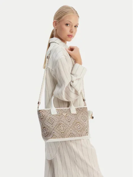 Detská crossbody kabelka Guess béžová
