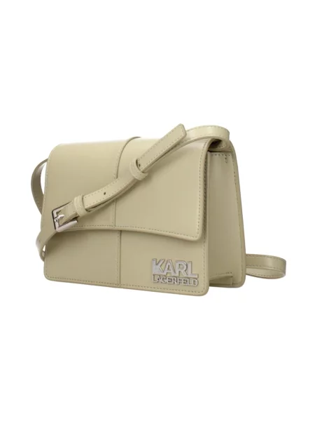 Torebka crossbody Karl Lagerfeld skórzana zielona