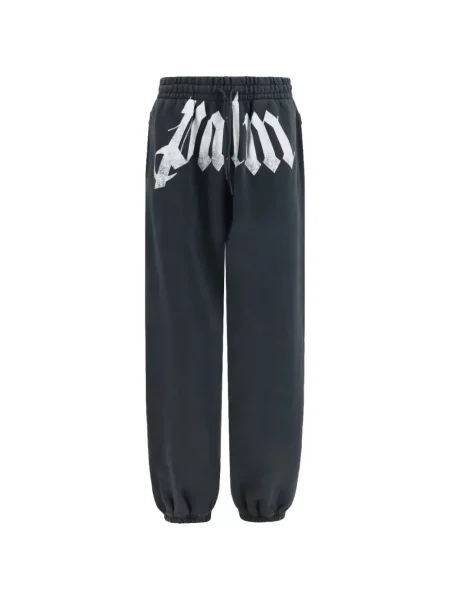 Pantaloni Palm Angels cu imagine alergare negru