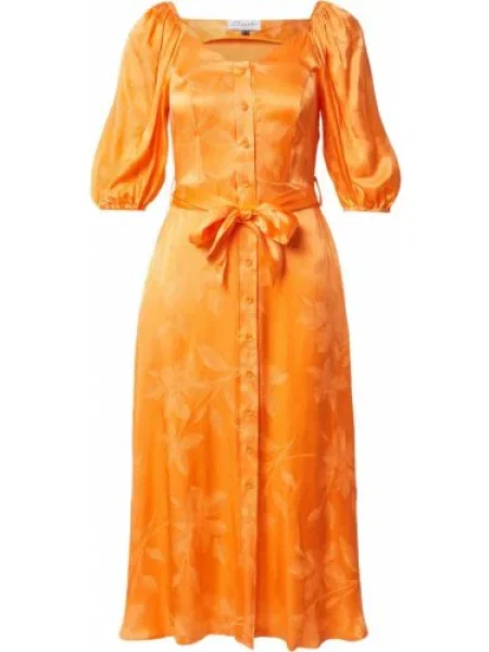 Closet London Ruha Closet London Sweetheart Neck Dress narancs