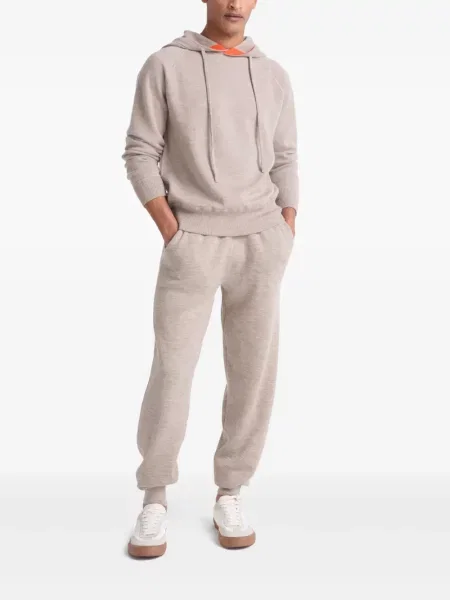 Πλεκτό hoodie Yves Salomon μπεζ