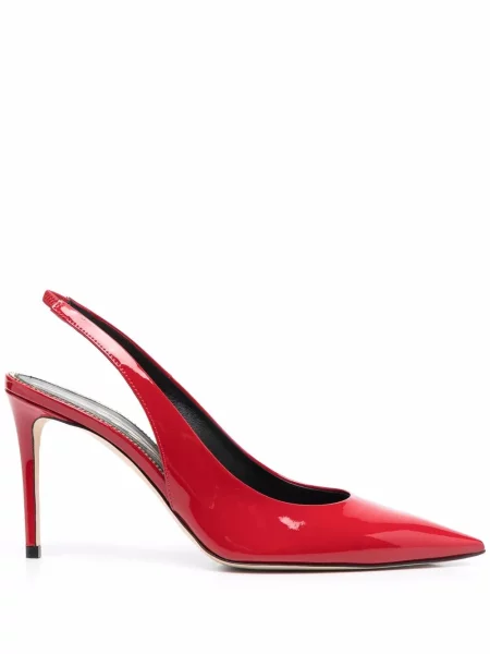 Pantofi cu toc Scarosso slingback roșu