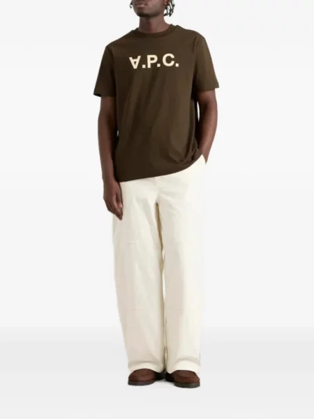 Tricou A.p.c. cu imagine maro