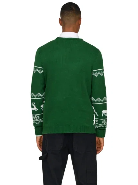 Pulover Only & Sons tricotate alb