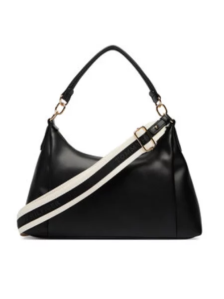 TOMMY HILFIGER Torba za čez ramo Essential zlata črna