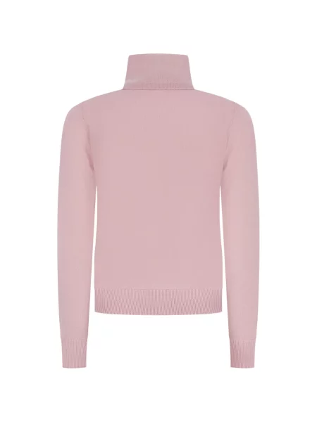 Sweter Alpha Studio wełniany różowy