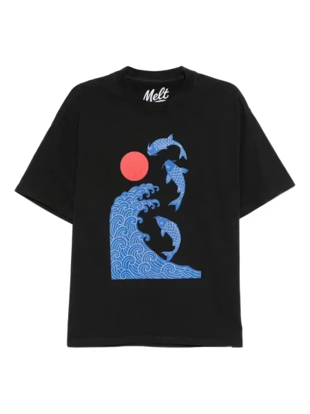 Majica Melt s printom crna