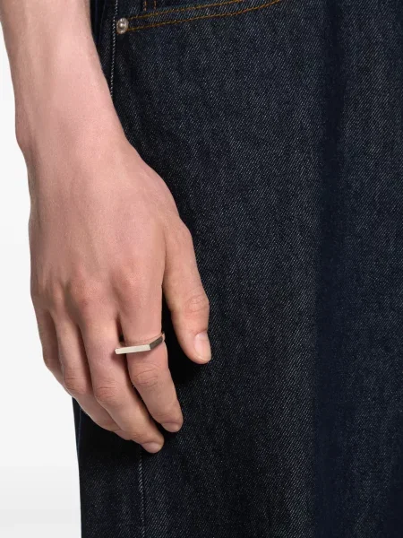 Inel Dries Van Noten argintiu