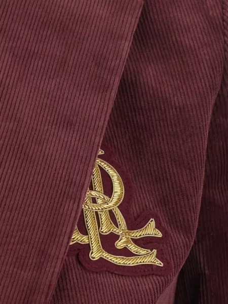 Samt blejzer Lauren Ralph Lauren s autogramom crvena
