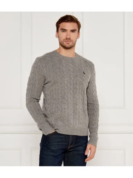 Pulover Polo Ralph Lauren de lână gri