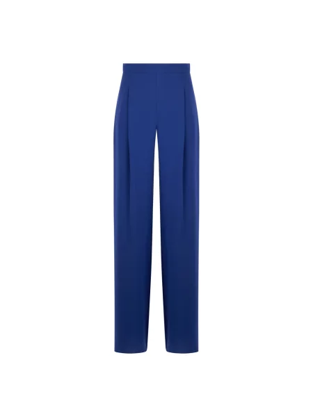 Lekkie spodnie Max Mara Studio niebieskie