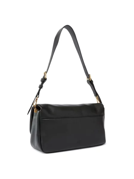 Pinko De piele geantă pe umăr CLICK SOFT negru