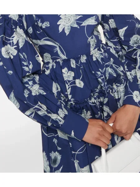 Rochie Erdem cu model floral din poplin