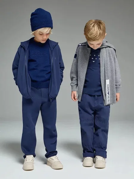 Emporio Armani Дитячий кардиган з домішкою вовни
