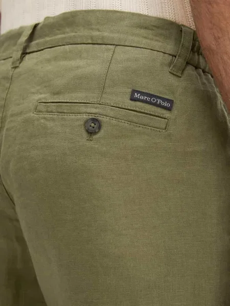 Szorty o kroju regular fit z czystego lnu model RESO JOGGER' Marc O'polo