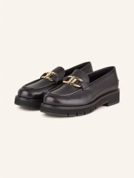 Ferragamo Loafersy Maryan schwarz czarne