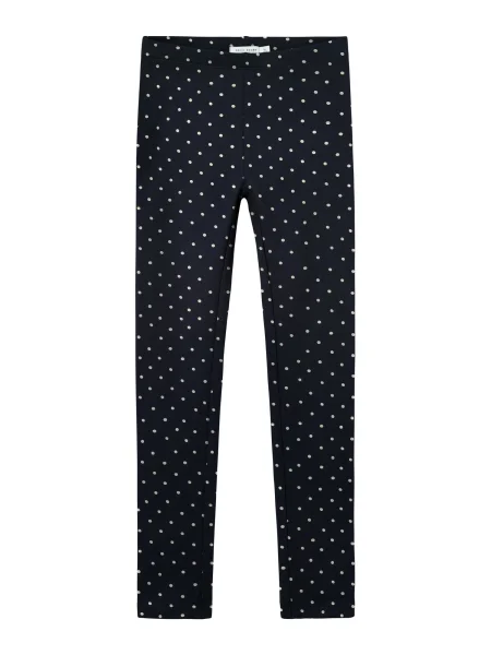 NAME IT Leggings NKFDavina bleumarin / murdar alb