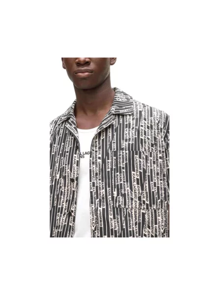 Koszula Karl Lagerfeld Jeans z logo czarna