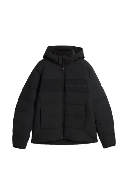 Geacă Tommy Hilfiger cu glugă cu imagine negru