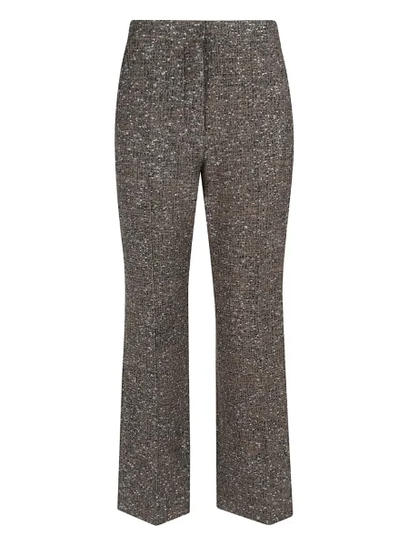 Pantaloni Giambattista Valli din tweed maro