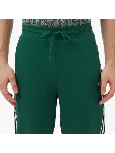 Lacoste Spodnie Dresowe Regular Fit zielone