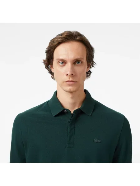 Поло Lacoste зеленое