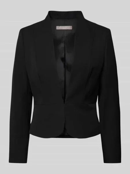 Żakiet o kroju regular fit z szalowym kołnierzem Christian Berg Woman Selection czarna