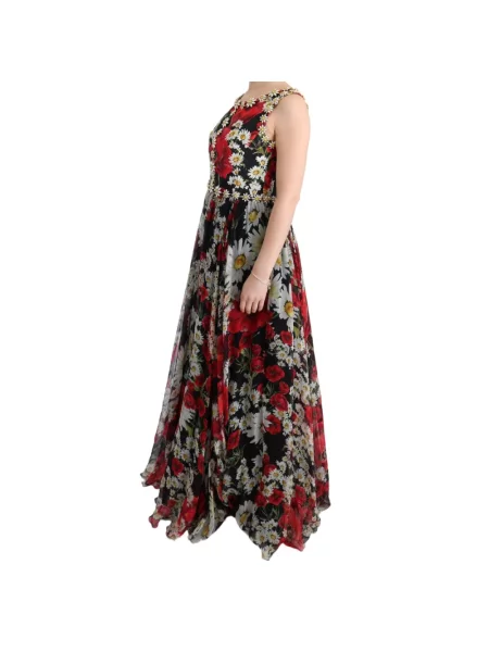 Sukienka maxi Dolce And Gabbana w kwiatki
